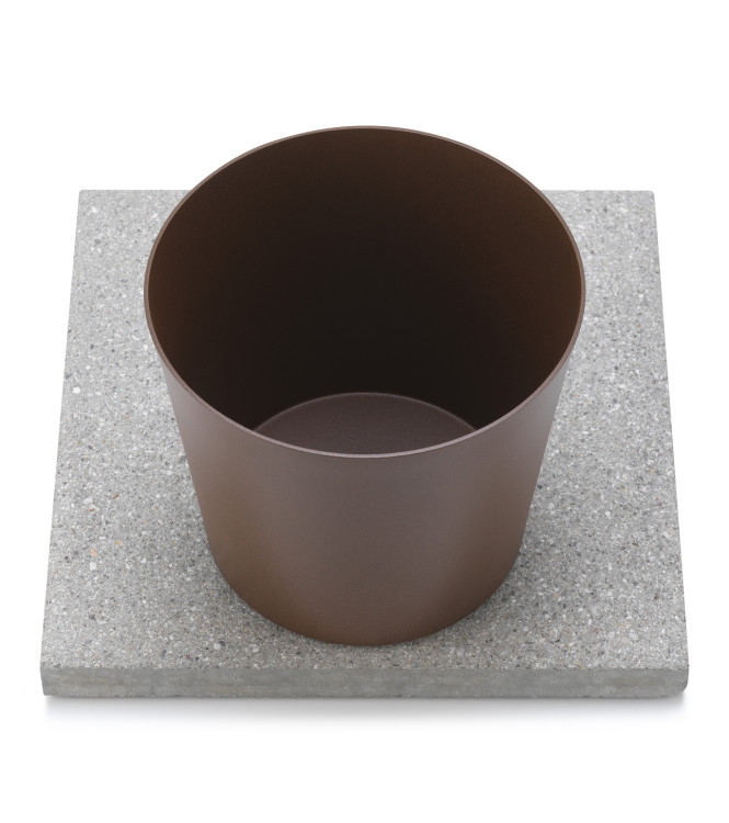 BASE IN GRANIGLIA CON VASCHETTA RUGGINE