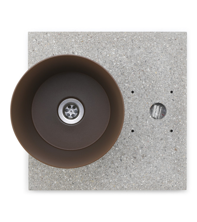 BASE IN GRANIGLIA CON VASCHETTA RUGGINE