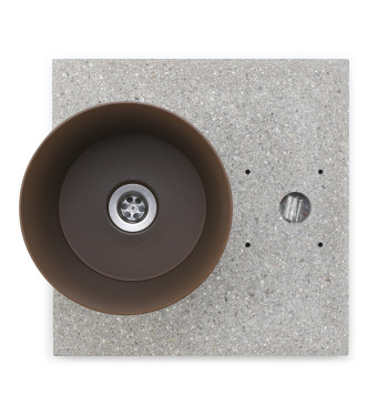 BASE IN GRANIGLIA CON VASCHETTA RUGGINE