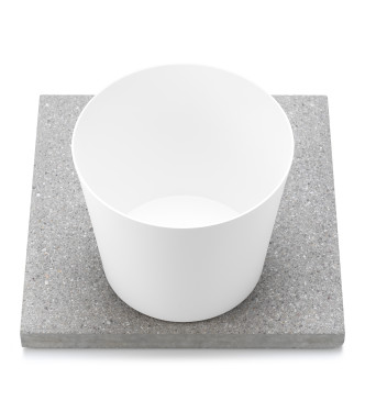 BASE IN GRANIGLIA CON VASCHETTA BIANCO