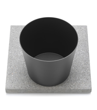 BASE IN GRANIGLIA CON VASCHETTA ANTRACITE