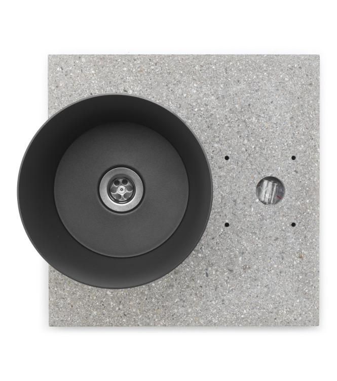 BASE IN GRANIGLIA CON VASCHETTA ANTRACITE