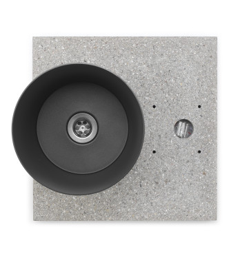 BASE IN GRANIGLIA CON VASCHETTA ANTRACITE