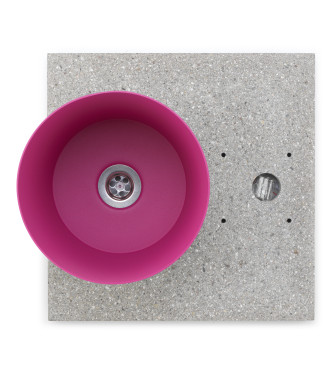 BASE IN GRANIGLIA CON VASCHETTA CICLAMINO