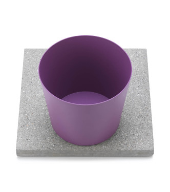 BASE IN GRANIGLIA CON VASCHETTA VIOLA