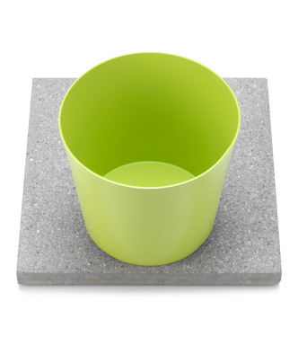 BASE IN GRANIGLIA CON VASCHETTA VERDE ACIDO