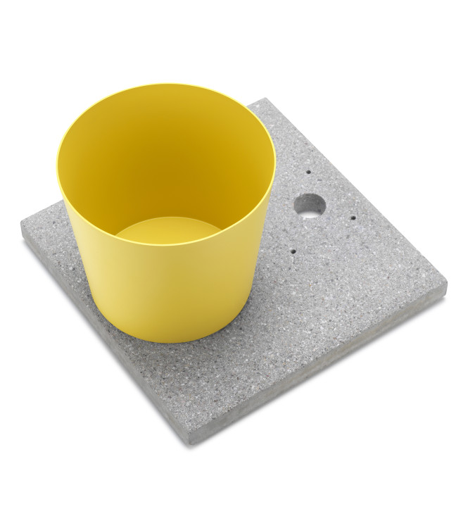 BASE IN GRANIGLIA CON VASCHETTA GIALLO