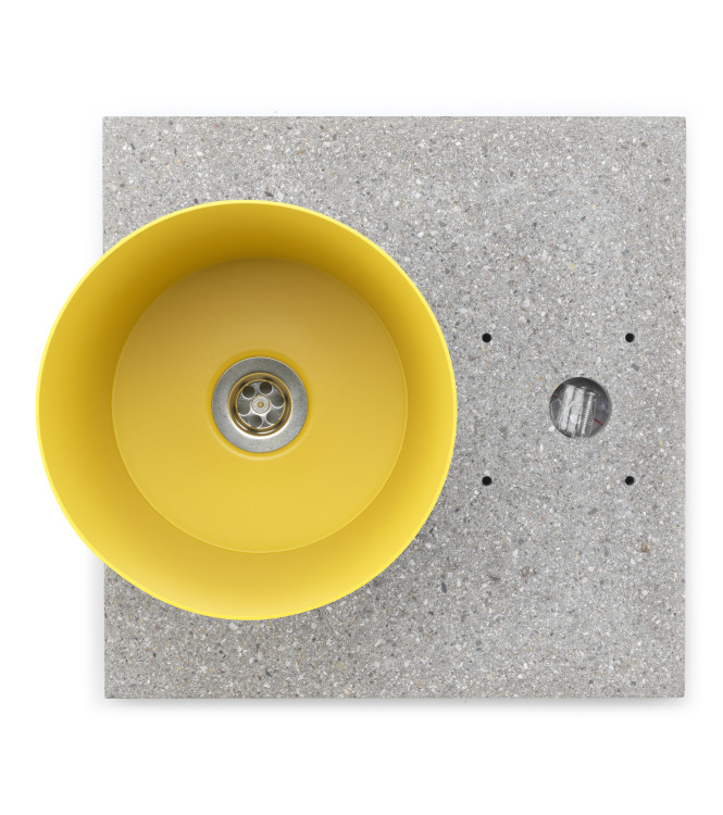 BASE IN GRANIGLIA CON VASCHETTA GIALLO