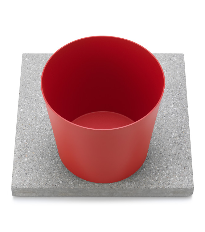 BASE IN GRANIGLIA CON VASCHETTA ROSSO