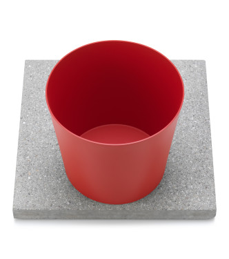 BASE IN GRANIGLIA CON VASCHETTA ROSSO