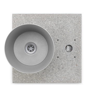 BASE IN GRANIGLIA CON VASCHETTA ALLUMINIO