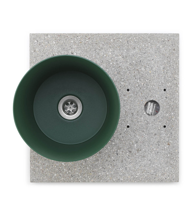 BASE IN GRANIGLIA CON VASCHETTA VERDE