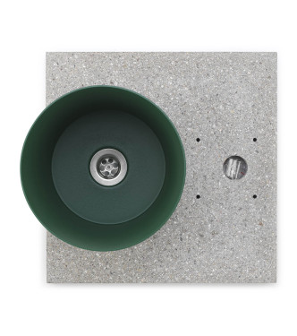 BASE IN GRANIGLIA CON VASCHETTA VERDE