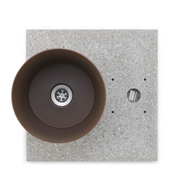 BASE IN GRANIGLIA CON VASCHETTA RUGGINE