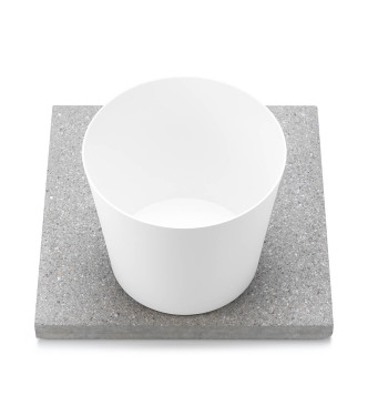 BASE IN GRANIGLIA CON VASCHETTA BIANCO