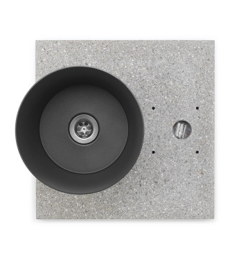 BASE IN GRANIGLIA CON VASCHETTA ANTRACITE