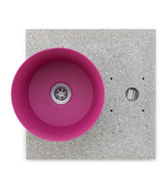 BASE IN GRANIGLIA CON VASCHETTA CICLAMINO