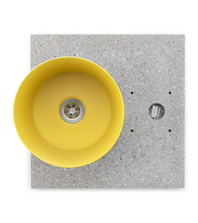 BASE IN GRANIGLIA CON VASCHETTA GIALLO