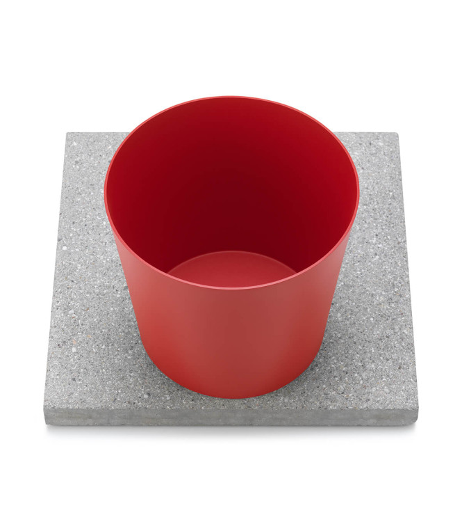 BASE IN GRANIGLIA CON VASCHETTA ROSSO