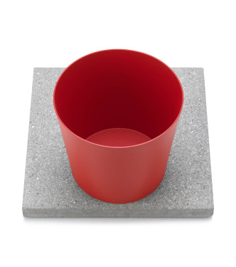 BASE IN GRANIGLIA CON VASCHETTA ROSSO