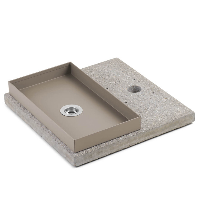 BASE IN GRANIGLIA CON VASCHETTA TORTORA