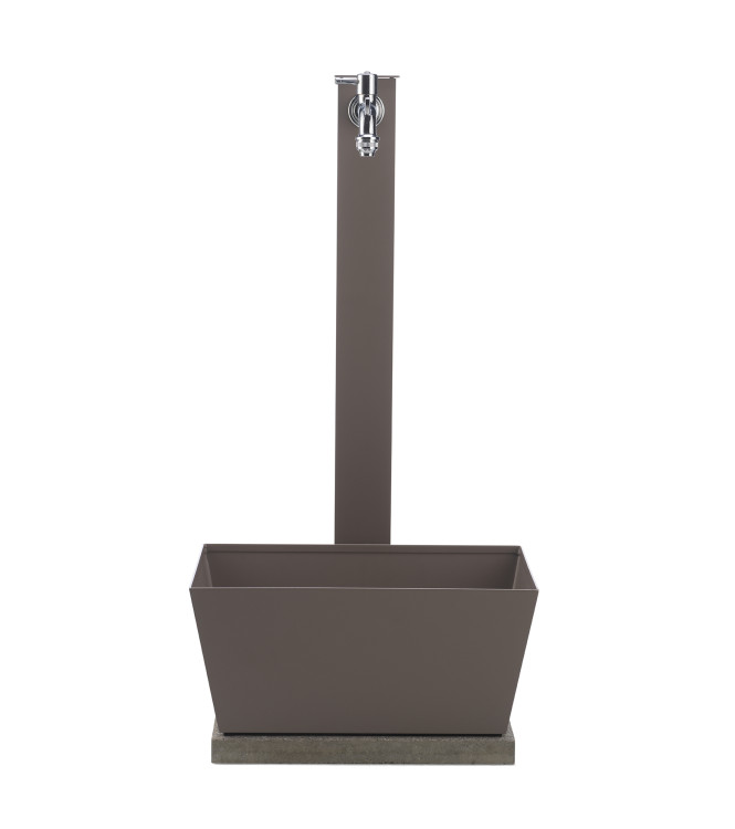 FONTANA CON VASCHETTA RETTANGOLARE TORTORA