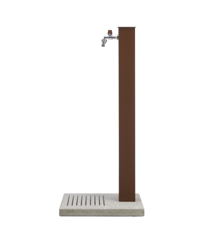 FONTANA CON BASE CEMENTO RUGGINE