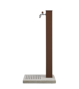 FONTANA CON BASE CEMENTO RUGGINE