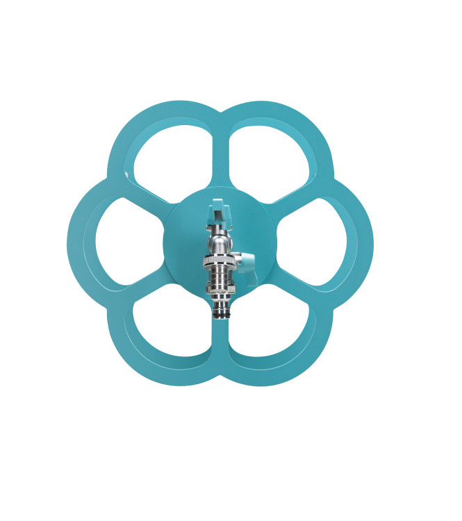 PORTA TUBO A MURO CON DOPPIO RUBINETTOTURCHESE