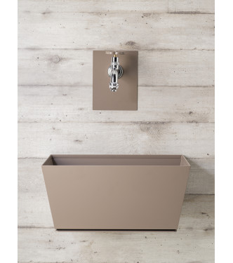 FONTANA A PARETE CON VASCHETTA TORTORA