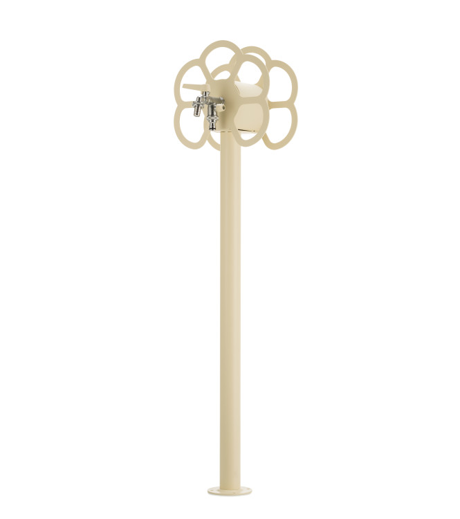 FONTANA CON CON PORTAGOMMA A FIORE AVORIO