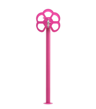 FONTANA CON CON PORTAGOMMA A FIORE CICLAMINO