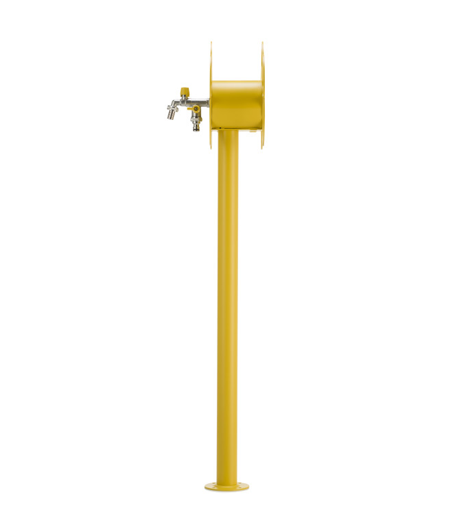 FONTANA CON CON PORTAGOMMA A FIORE GIALLO