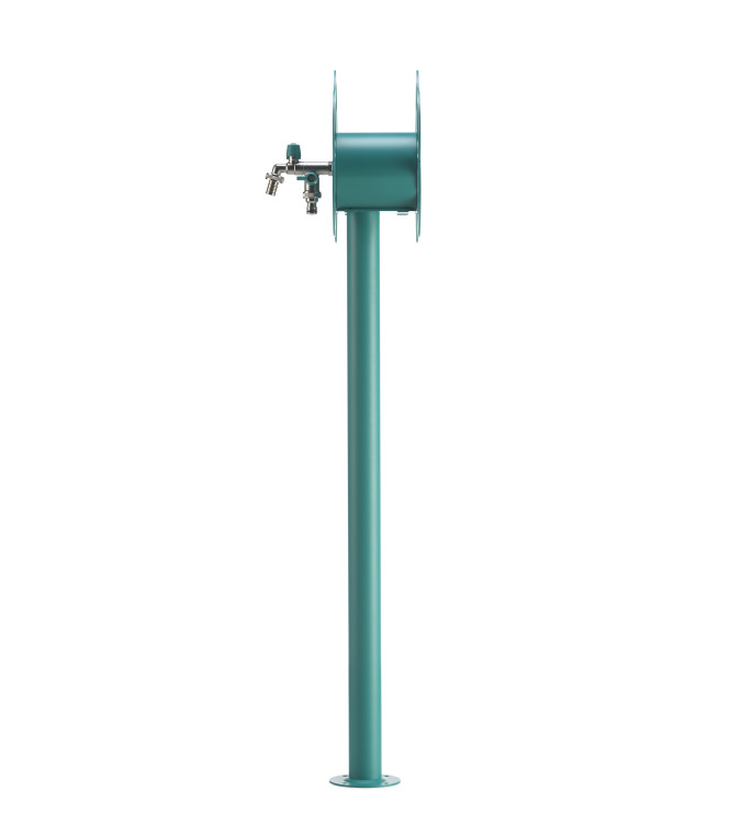 FONTANA CON CON PORTAGOMMA A FIORE TURCHESE