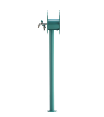 FONTANA CON CON PORTAGOMMA A FIORE TURCHESE