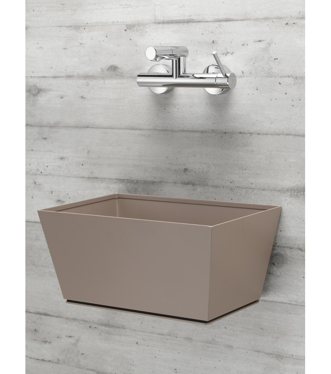 FONTANA A PARETE CON MISCELATORE TORTORA