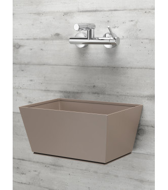 FONTANA A PARETE CON MISCELATORE TORTORA