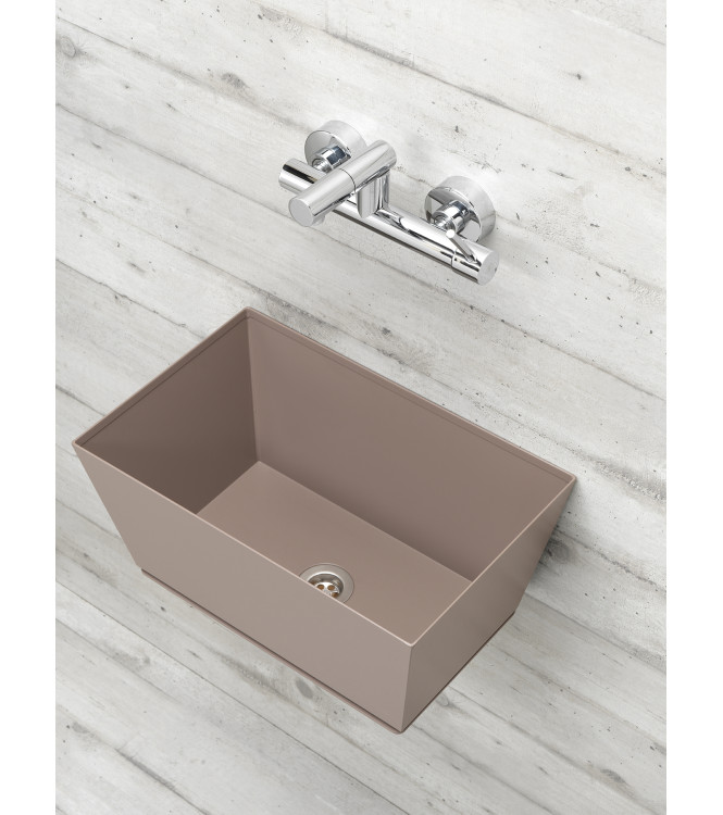 FONTANA A PARETE CON MISCELATORE TORTORA