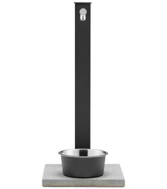 FONTANA PET CON RUBINETTO PULSANTE TEMPORIZZATO ANTRACITE