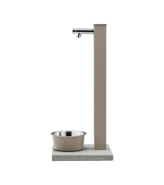 FONTANA PET CON RUBINETTO PULSANTE TEMPORIZZATO TORTORA