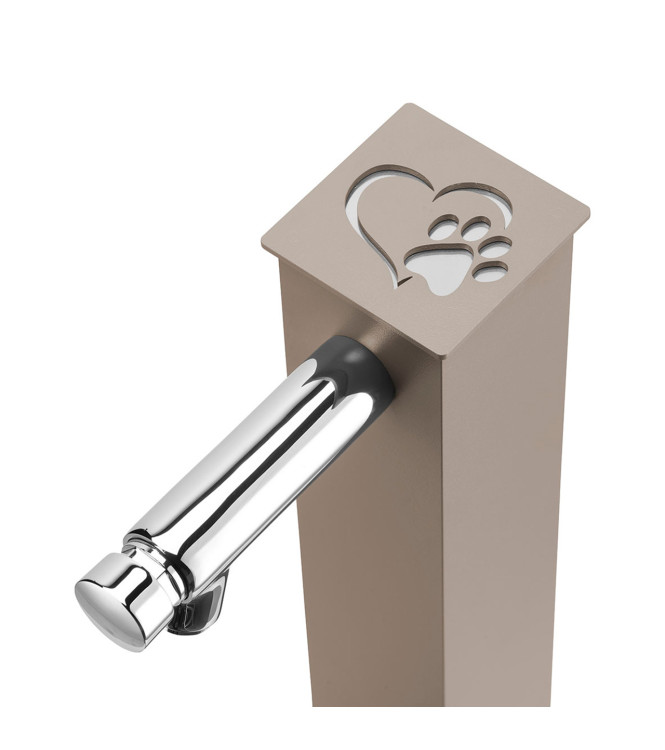 FONTANA PET CON RUBINETTO PULSANTE TEMPORIZZATO TORTORA