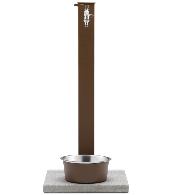 FONTANA PET DOPPIO RUBINETTO RUGGINE