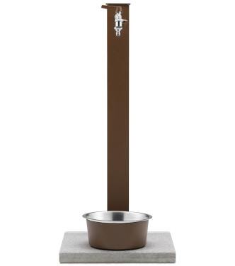 FONTANA PET DOPPIO RUBINETTO RUGGINE