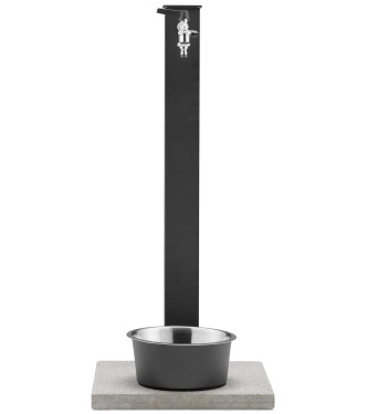 FONTANA PET DOPPIO RUBINETTO ANTRACITE