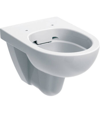 SELNOVA SUSPENDED RIMFREE toilet - Rimfree® wall-mounted toilet - WHITE