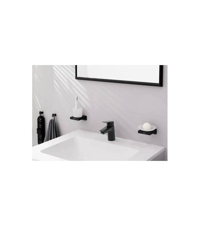 71070 LOGIS SINGLE LEVER BASIN MIXER 70 + POP-UP WASTE MATT BLACK