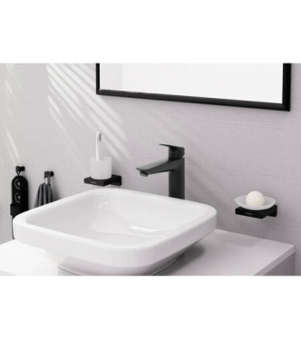 71090 LOGIS SINGLE LEVER BASIN MIXER 190 + POP-UP WASTE MATT BLACK