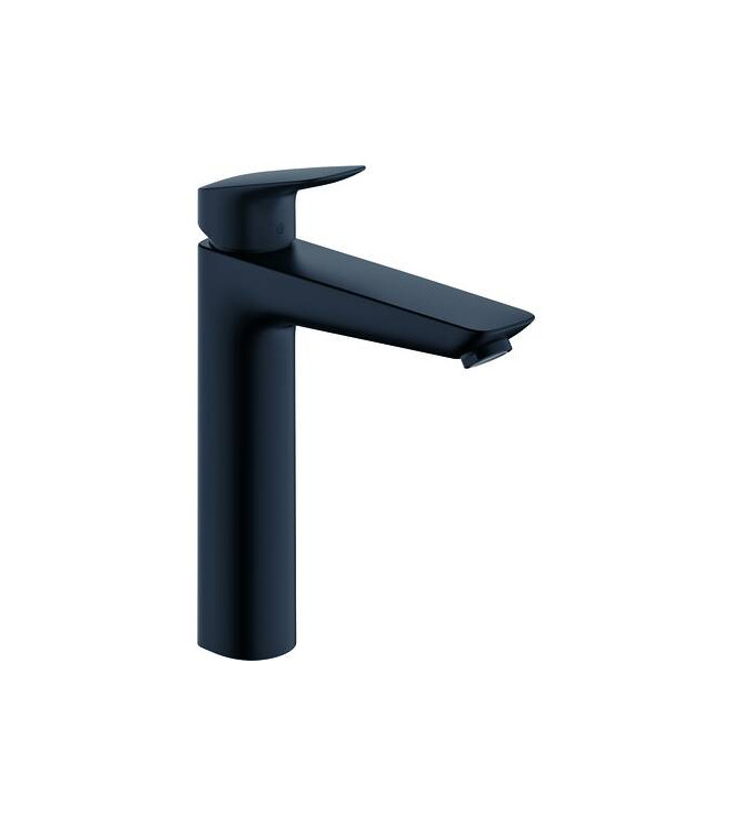 71091 LOGIS WASHBASIN MIXER 190 S/SWITCH MATT BLACK