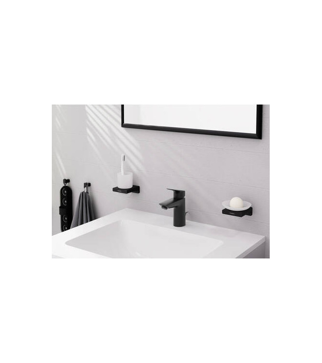 71100 LOGIS SINGLE LEVER BASIN MIXER 100 + POP-UP WASTE MATT BLACK