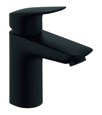 71107 LOGIS SINGLE-LEVER BASIN MIXER100 + PUSH-OPEN MATT BLACK